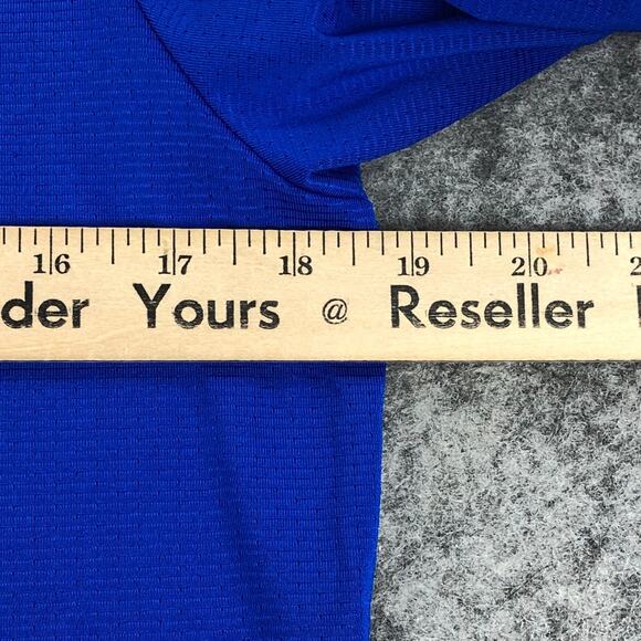 Gymshark Pullover Shirt Mens Blue Small Fitted Long Sleeve Crew Neck Breathable - Picture 10 of 12